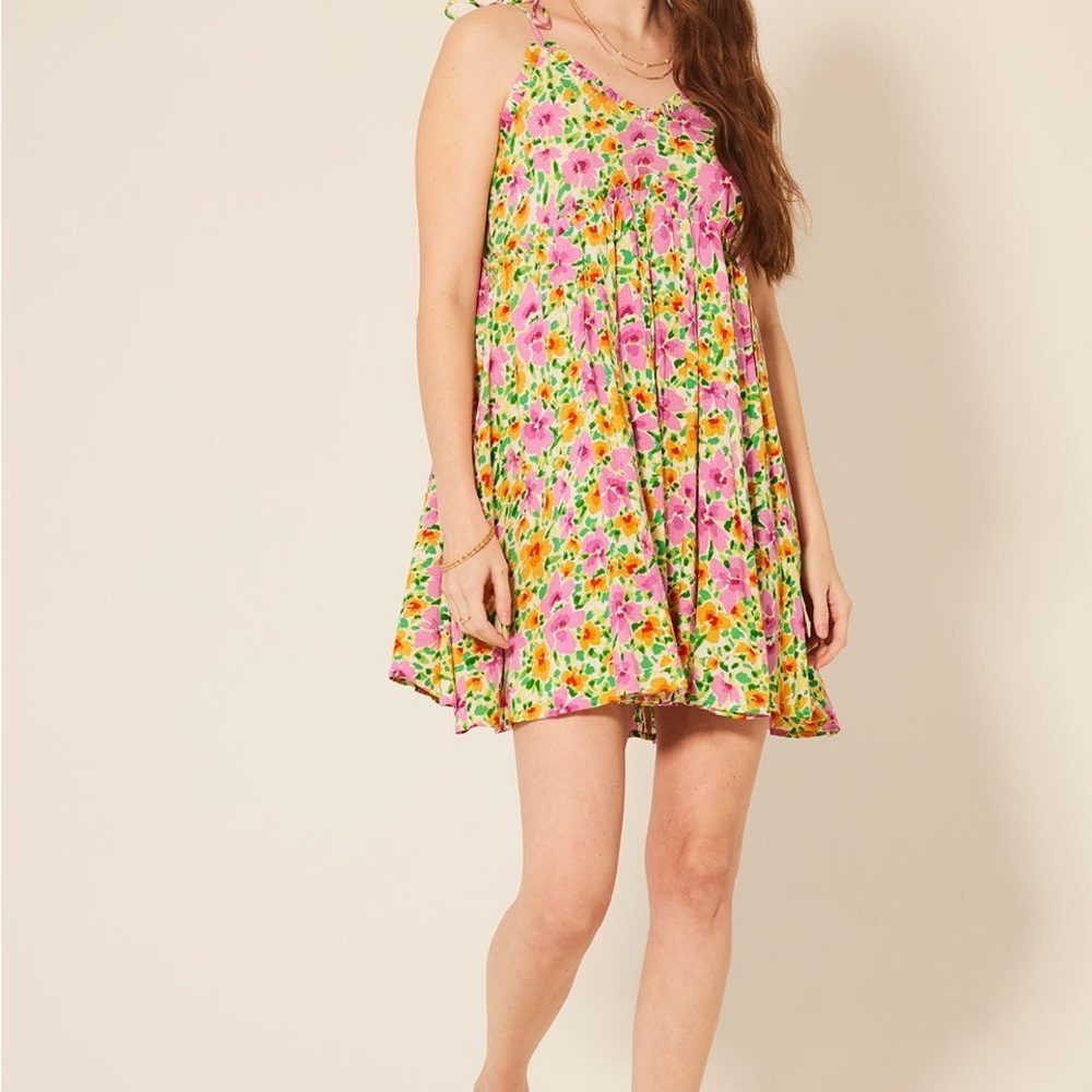 Patrons of Peace Floral Mini Malibu Dress - Spring Dress